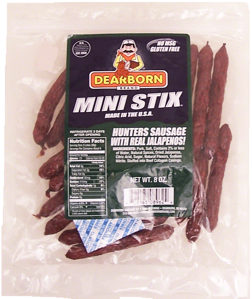 Dearborn Mini Stix hunters sausage with real jalapenos Full-Size Picture